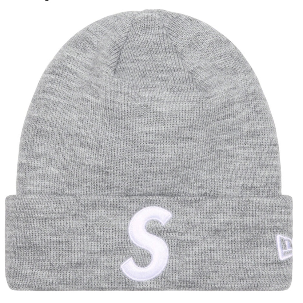 Authentic Supreme 2 way box logo & S embroidery stitch Beanie
